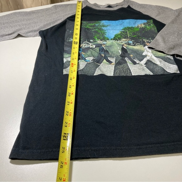 Beatles T Shirt Jersey Style Unisex Abbey Road Vintage Inspired 3/4 Sleeves - Picture 7 of 11